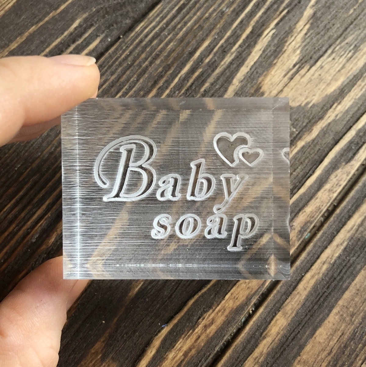 Штамп для мила "Baby soap" (акрил)